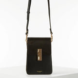 Luella Grey Tasmin Phone Crossbody Bag in Black