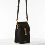 Luella Grey Tasmin Phone Crossbody Bag in Black