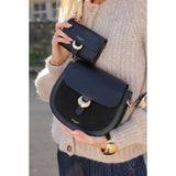 Luella Grey Venetia Saddle Crossbody In Black