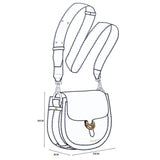 Luella Grey Venetia Saddle Crossbody In Black