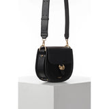 Luella Grey Venetia Saddle Crossbody In Black