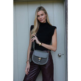 Luella Grey Venetia Saddle Crossbody In Khaki