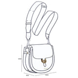 Luella Grey Venetia Saddle Crossbody In Khaki
