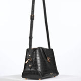 Luella Grey Mills Croc Crossbody In Black