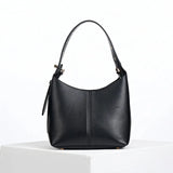 Luella Grey Roxanne Recycled Suede Grab Handle Bag In Black