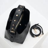 Luella Grey Roxanne Recycled Suede Grab Handle Bag In Black
