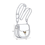 Luella Grey Venetia Saddle Crossbody In Black Cherry