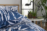 Deyongs Bamboo Blue Cotton Bedlinen Duvet Set Size Super King