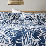Deyongs Bamboo Blue Cotton Bedlinen Duvet Set Size Super King