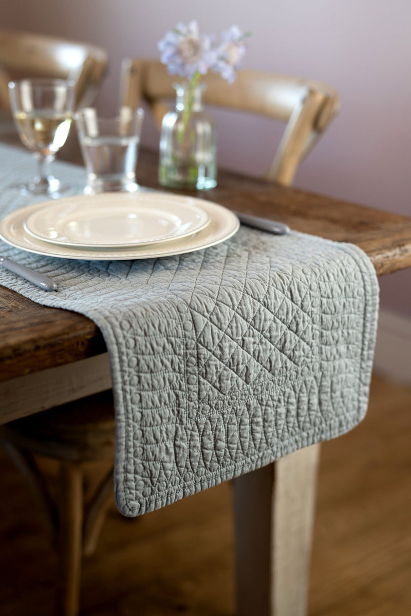 Mary Berry Signature Grey Cotton Table Runner