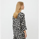 Masai Becca Top In Black Floral Print