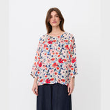 Masai Becca Top In Poppy Print