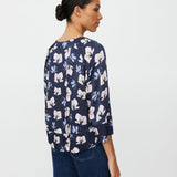 Masai Benika Blouse In Floral Navy Blazer
