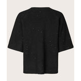 Masai Doreann T-shirt Gold Flower Print In Black