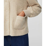 Masai Junte Teddy Fleece Jacket In Fog