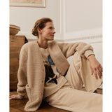 Masai Junte Teddy Fleece Jacket In Fog