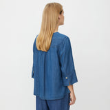 Masai Juvila Denim Shirt Jacket in Blue