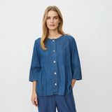 Masai Juvila Denim Shirt Jacket in Blue