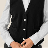 Masai Lyric Knitted Vest In Black