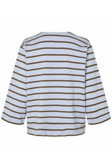 Masai Mabrivora Jersey 3/4 Sleeve Top In Zen Blue