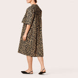 Masai Nirassa Dress In Pale Khaki Print