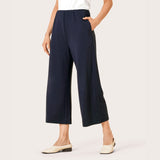 Masai Piri Jersey Crop Trousers In Navy