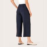 Masai Piri Jersey Crop Trousers In Navy