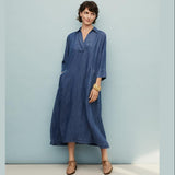 Nikeeta Dress In Washed Denim