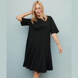 Nyloran Jersey Dress In Navy