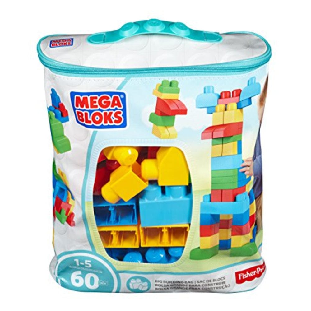 Mega Bloks 60 Piece First Builders Big Building Bag- Classic