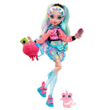 Monster High Lagoona Blue Doll with Pet Piranha, Colorful Streaked Hair