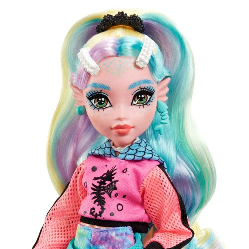 Monster High Frankie Stein Fashion Doll with Blue & Black Streaked Hair,  Accessories & Pet