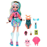 Monster High Lagoona Blue Doll with Pet Piranha, Colorful Streaked Hair