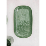 Maxwell & Williams Panama Floral Oblong Platter in Kiwi Green