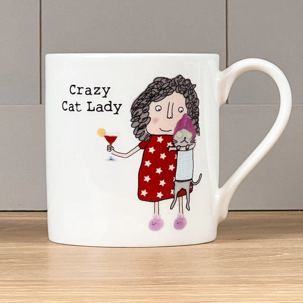Mclaggan Mugs Rosie Made A Thing  Crazy Cat Lady Mug
