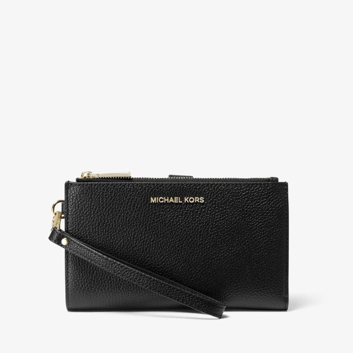 Michael Kors Adele Pebbled Leather Smartphone Wallet Black