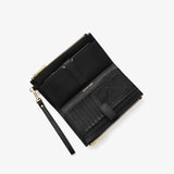 Michael Kors Adele Pebbled Leather Smartphone Wallet Black