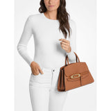 Michael Kors Cornelia MD Buckle Satchel In Luggage