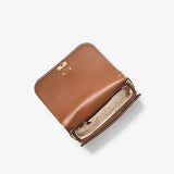 Michael Kors Delancey Medium Empire Signature Logo Messenger Bag In Brown