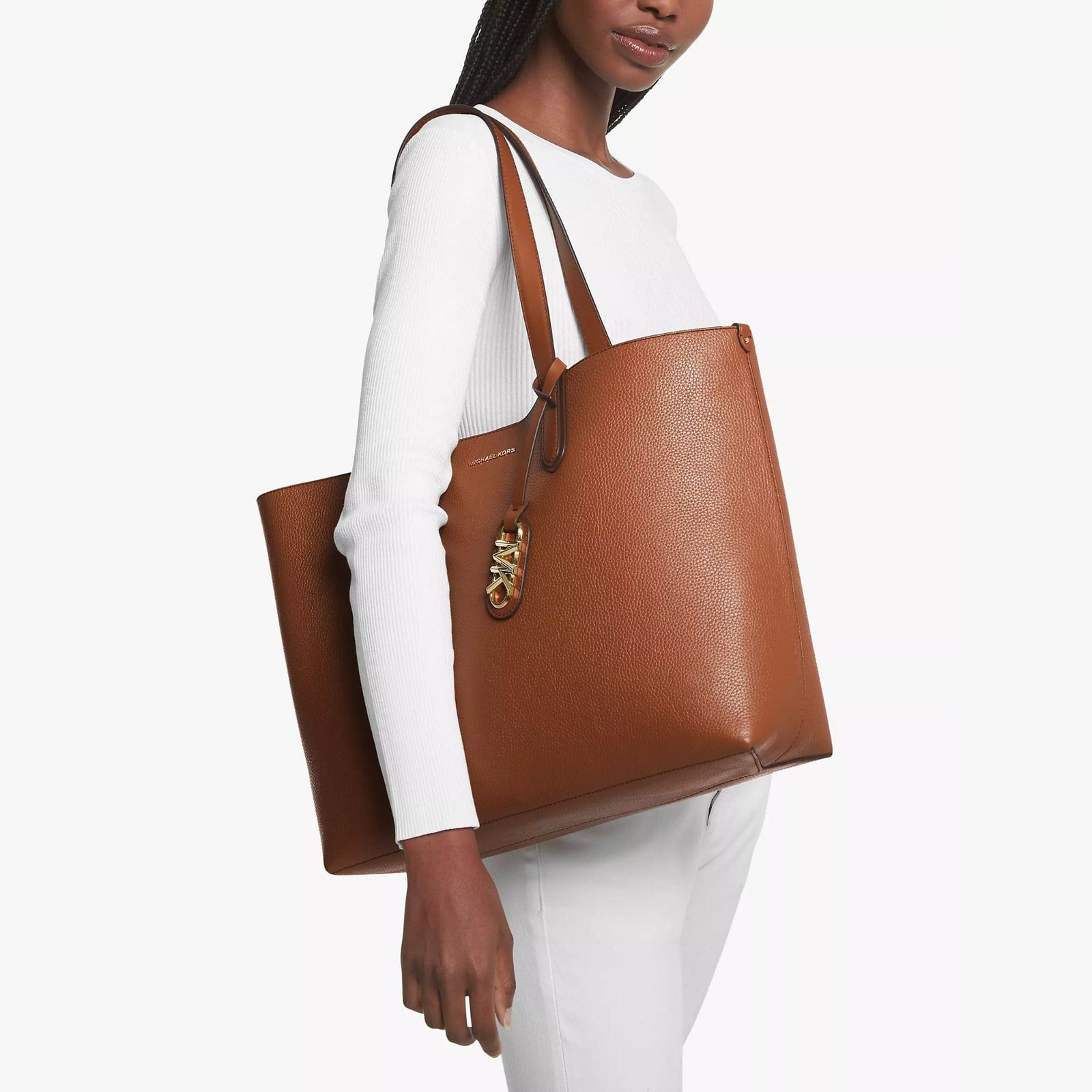 Michael kors brown tote deals