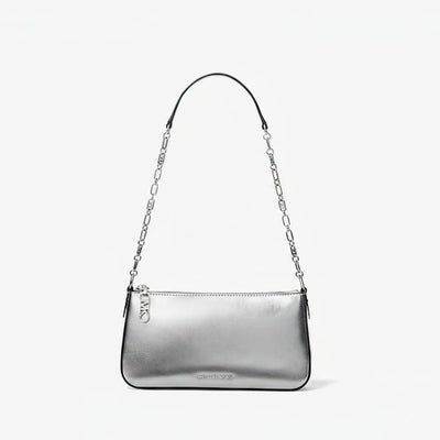 Michael Kors Empire MD Chain Pouchette In Silver