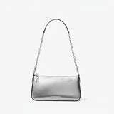 Michael Kors Empire MD Chain Pouchette In Silver