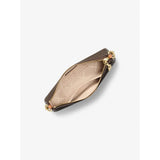 Michael Kors Empire Medium Signature Logo Chain-link Pochette In Brn/Acorn