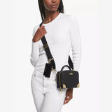 Michael Kors Estelle Leather Cross Body Bag in Black