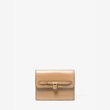Michael Kors Hamilton Legacy Small Leather Card Case in Camel