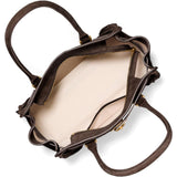 Michael Kors Hamilton Moderne Small Signature Logo Satchel In Chocolate