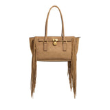 Michael Kors Hamilton Moderne Small Signature Logo Satchel In Husk