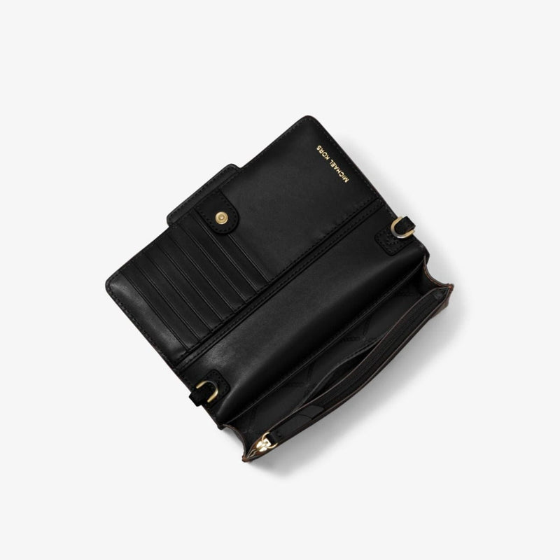 Michael Kors Heather Small Crossbody Bag In Black