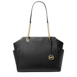Michael Kors Jacquelyn Medium Chain Tote Bag in Black