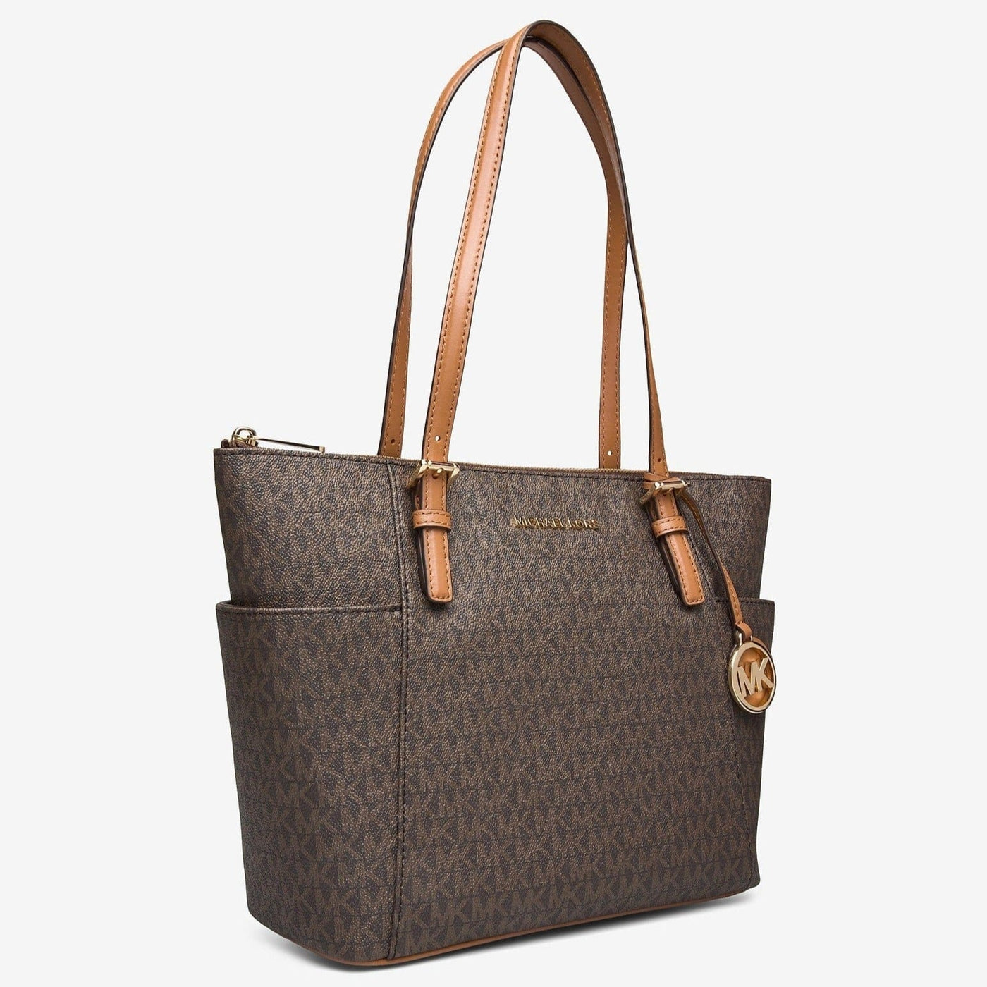 Michael Kors Jet Set East West Logo Tote Brown/Acorn